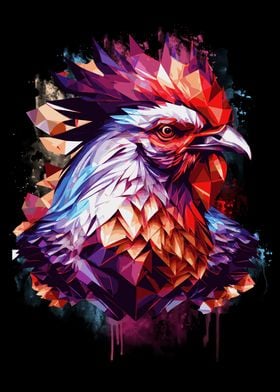 Geometric Chicken Rooster