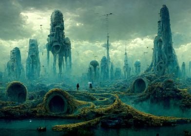 Fantasy Futuristic City