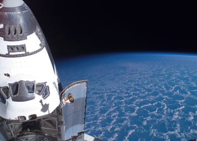 Endeavour docked to ISS