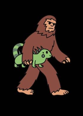 Iguana Bigfoot Sasquatch 