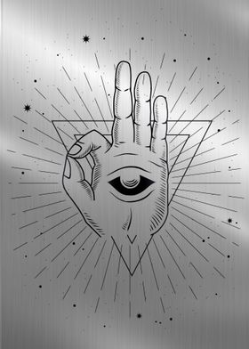 Meditation hand tarot