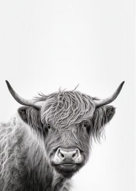 Highland Cow Portrait