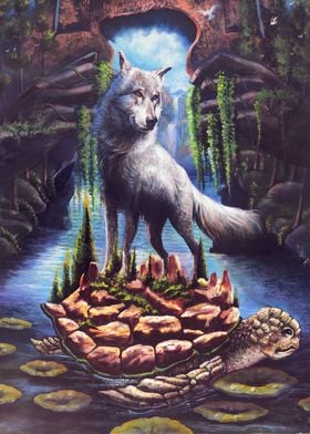 Wolf and the Tortoise Art