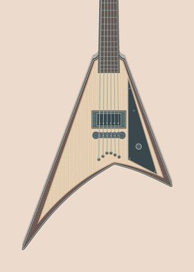 Stylish Metal Guitar