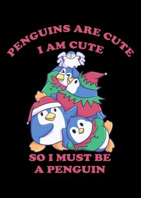 Penguins Christmas cute pe