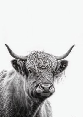 Highland Cow Portrait