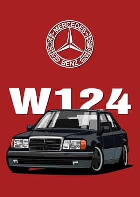 Mercedes W124 Red