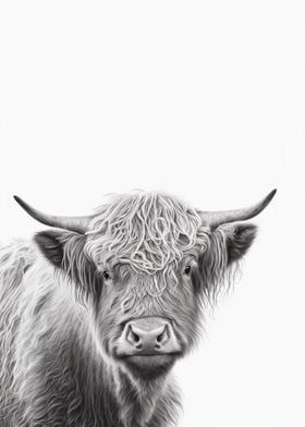 Highland Cow Portrait