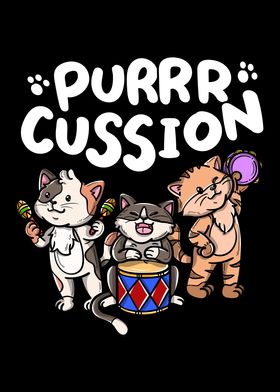 Funny Purrr Cussion cats