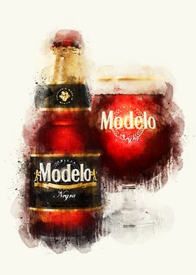 Vintage Beer Watercolor