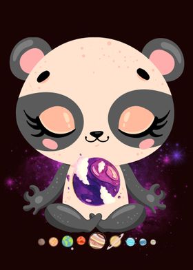 Cute Panda  Universe Yoga