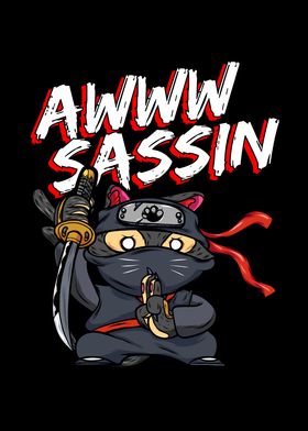 Assassin Samurai Japan Cat