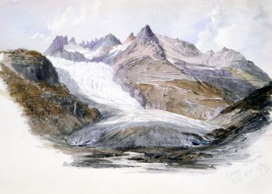 Rhne Glacier 1870