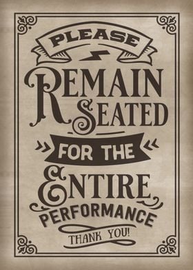 Remain Seated