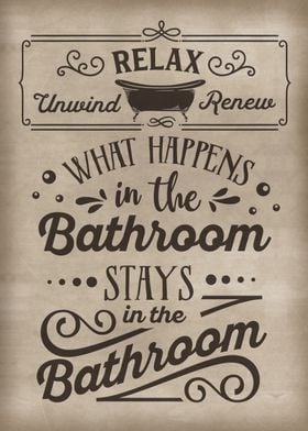 Funny Bathroom Relax