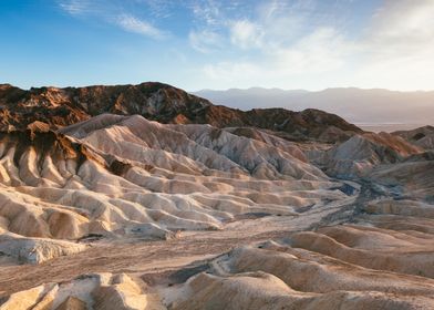 Death valley at sunset