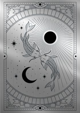 Yin yang sun and moon