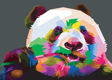 Colorful Cute Panda