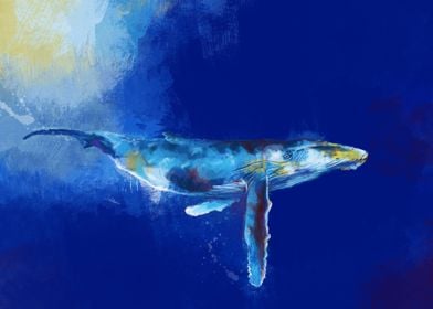 Deep Blue Whale