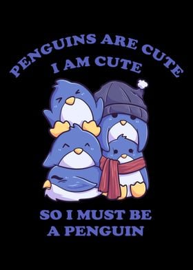 cute penguin family