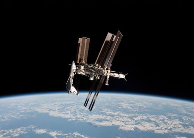 Shuttle with ISS