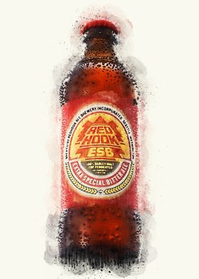 Vintage Beer Watercolor