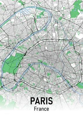 Paris City Map