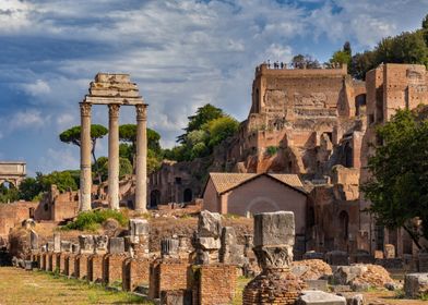 Roman Forum Ruins In Rome