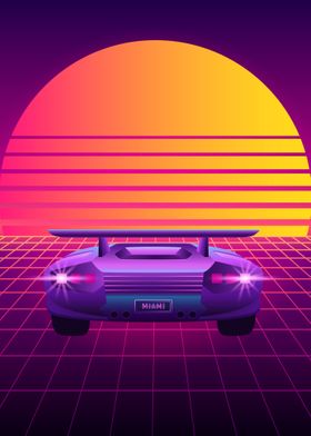 80s Outrun Vaporwave