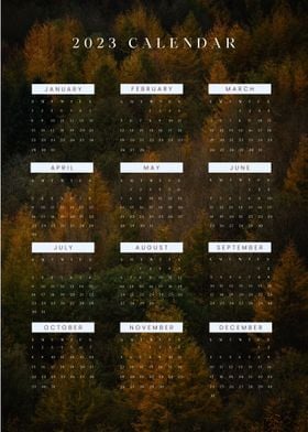 2023 Tree Calendar