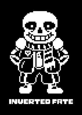 Poster Propaganda - Pixel Art - Undertale - Sans