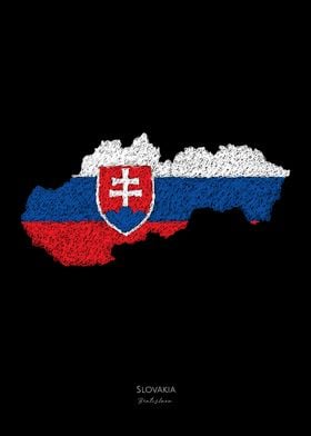Slovakia World Cup FlagMap