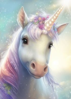 Very lovely Unicorn' Poster by Dolphins | Displate