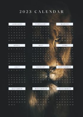 2023 Lion Calendar