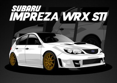 SUBARU IMPREZA WHITE