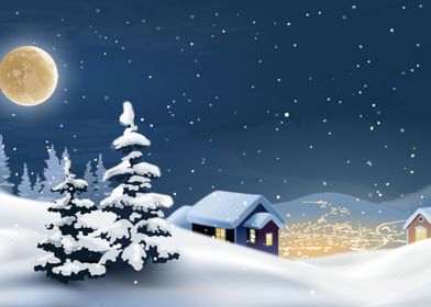 Christmas Winter Landscape