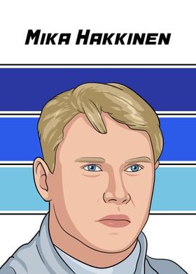 Mika Hakkinen Illustration