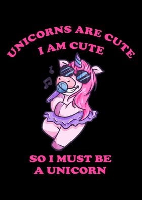 Karaoke unicorn sings with