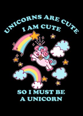 Baby unicorn girl I am a u