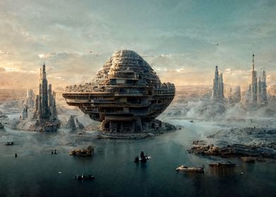 Fantasy Futuristic City