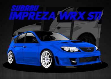 SUBARU IMPREZA BLUE