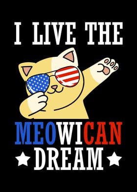 USA Dream Cat 4th of July