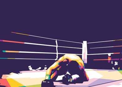 WPAP Boxing Ring Popart