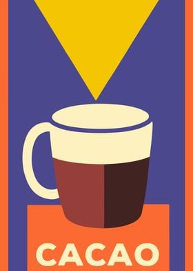 Hot Chocolate Retro Poster