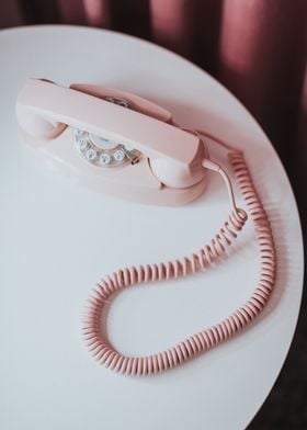 Pink Telephone Handset