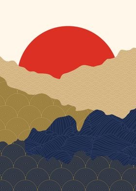 Japanese Pattern Landscape