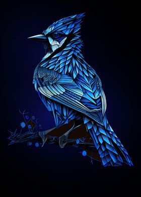 A beautiful Blue Jay bird' Poster by Sloka