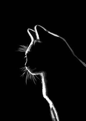 Cat Grayscale art