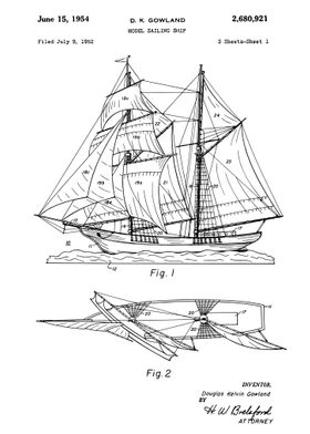 Sailing ship patent