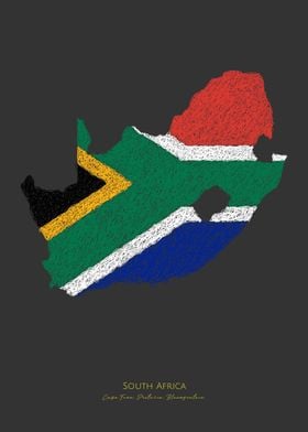 South Africa Flag Map Cup